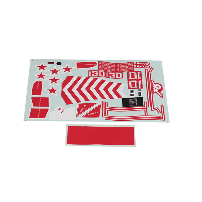 FMS Decal Sheet, Red: Yak 130
