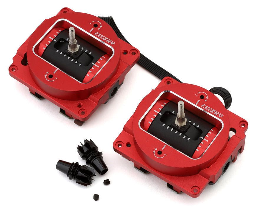 Flysky Aluminum Hall Gimbal Set (Red) (PL18/NV14)