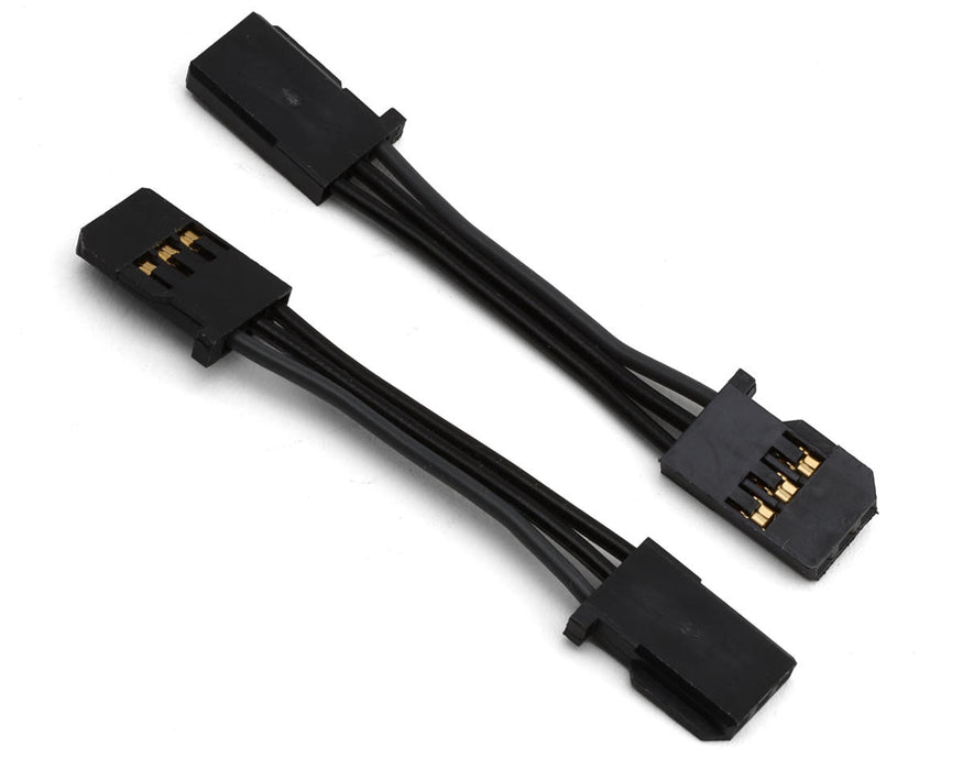 Futaba 55mm FF-GBB Heavy Duty Gyro Extension Cords (2) (Black)