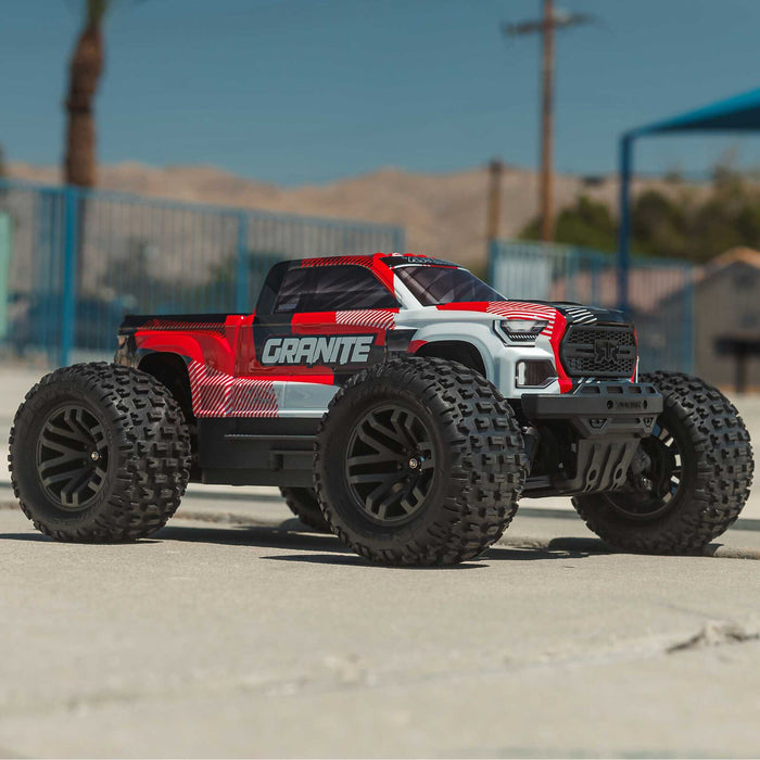 1/10 GRANITE 4X4 223S BLX BRUSHLESS MONSTER TRUCK RTR WITH DSC, RED