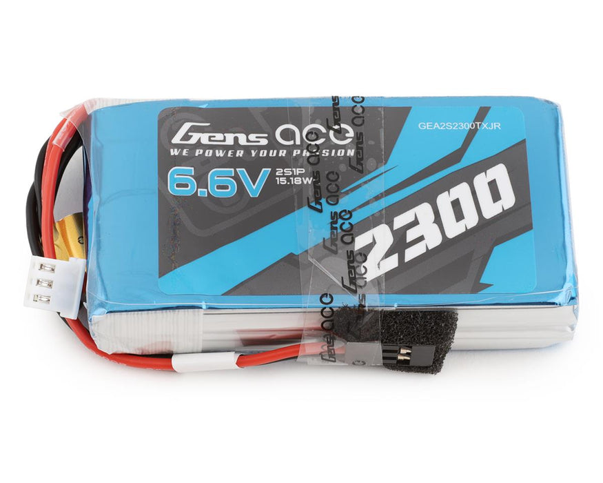 Gens Ace 2S LiFe Transmitter Battery (6.6V/2300mAh) (Futaba/FrSky)