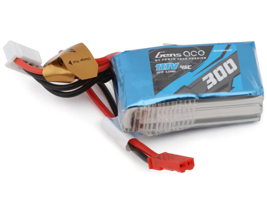 Gens Ace 3S 45C LiPo Battery (11.1V/300mAh)