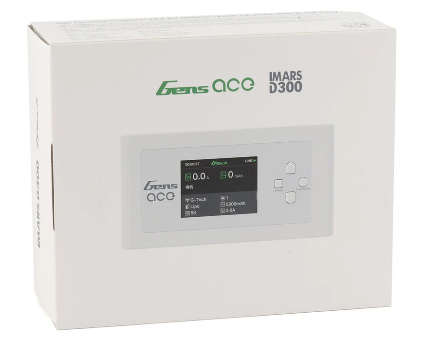 Gens Ace Imars D300 G-Tech Smart Dual AC/DC Charger (6S/16A) (Blanc) (AC-300W) (DC-350W x2)