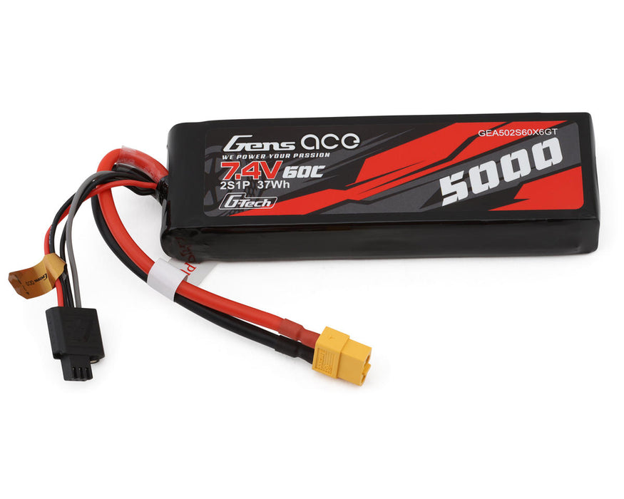 Gens Ace G-Tech Smart 2S LiPo Battery 60C (7.4V/5000mAh) w/XT60 Connector