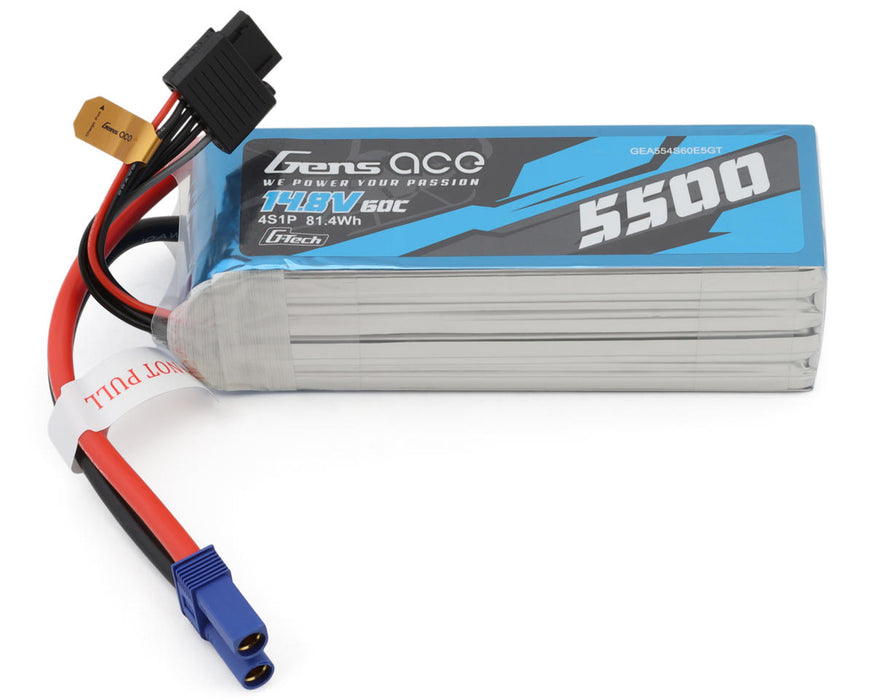 Gens Ace 4S 60C G-Tech Smart LiPo Battery (14.8V/5500mAh)
