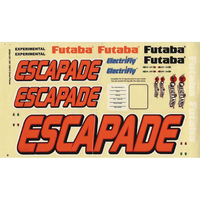 GPM Decals Escapade .61 ARF