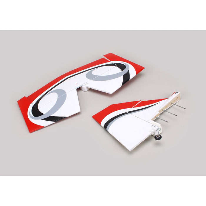 Hanger 9 Twist 60 (True Red) Tail set w/ Elev, Fin, Rudder