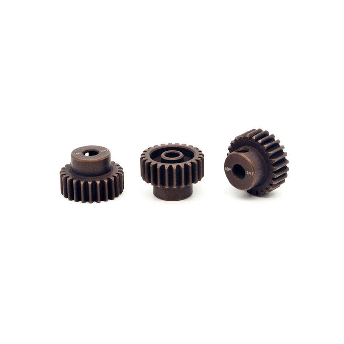 Hobby Details 48P Steel Pinion Gear - Black 3mm Shaft (18T)