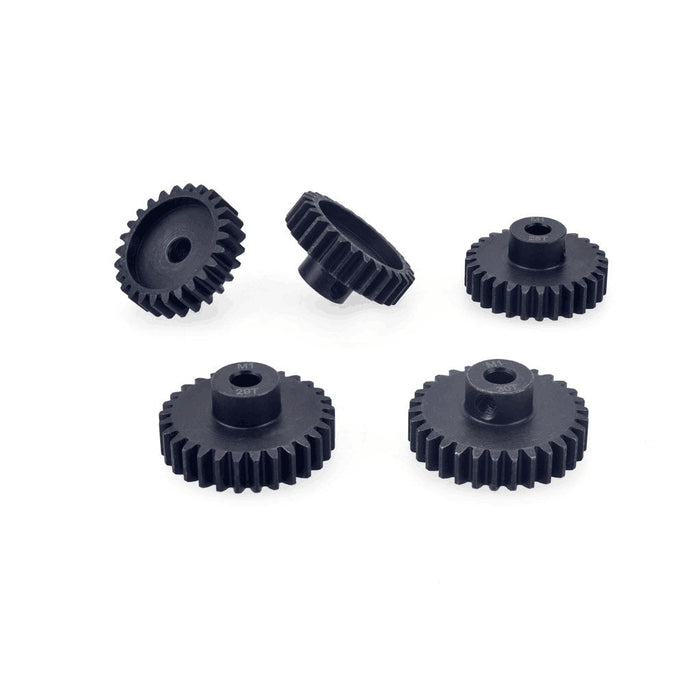 Hobby Details Mod 1 Steel Pinion Gear - Black 5mm shaft (13T)