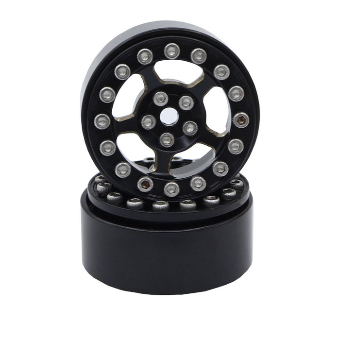 Hobby Details 1.0" Brass Five-Star Beadlock Wheel - TRX-4M (4)