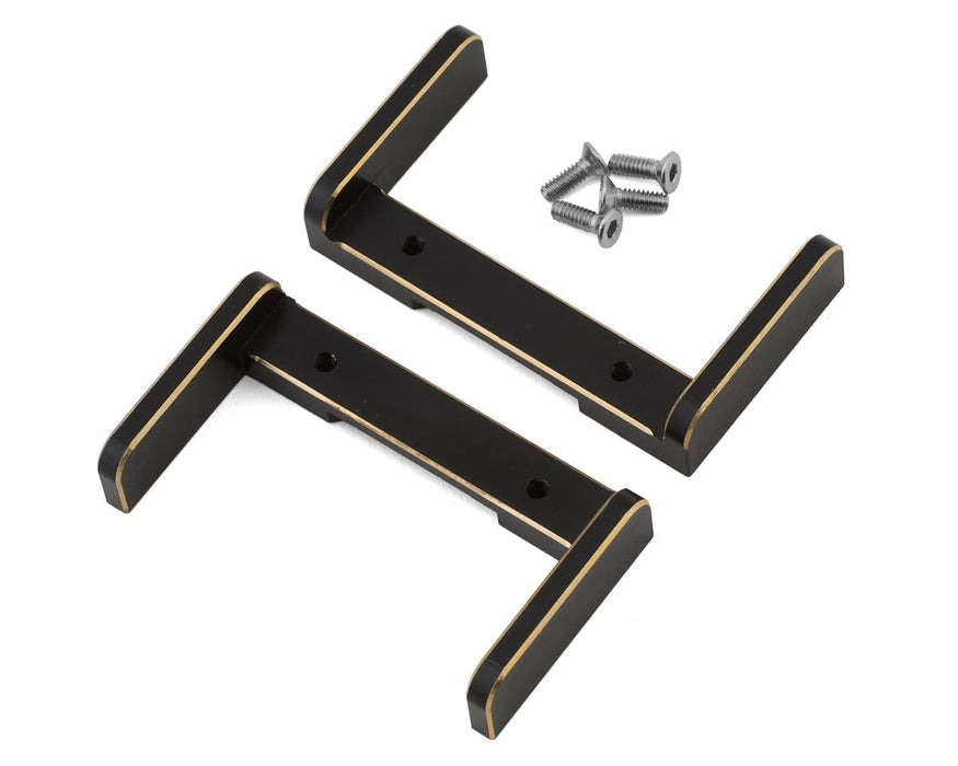 HackFab Losi Mini-B and Mini-T 2.0 Brass Battery Brackets (2) (No Strap)