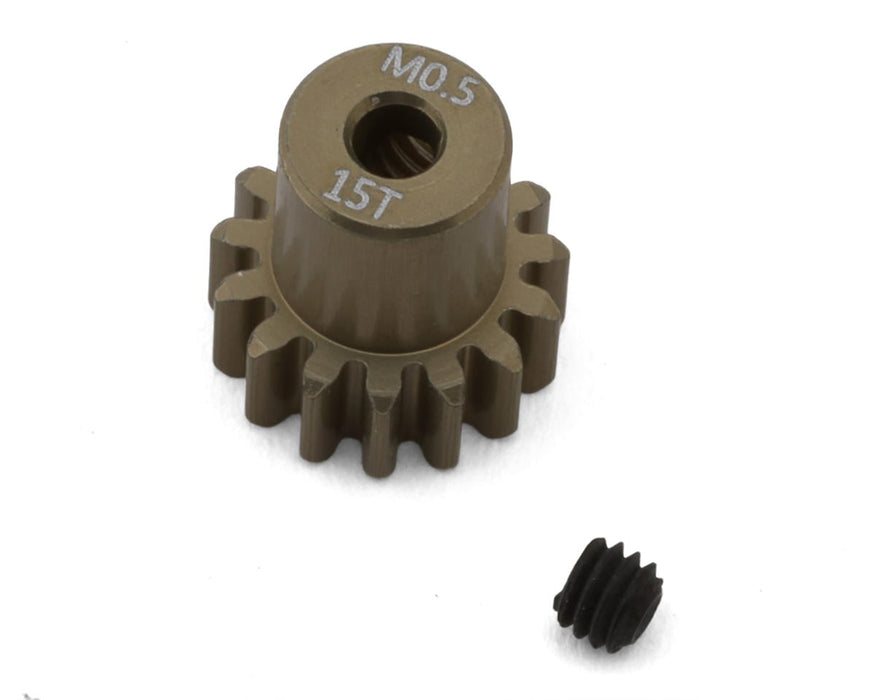 HackFab Mod 0.5 Aluminum Mini Pinion Gear (2mm Shaft) (15T)