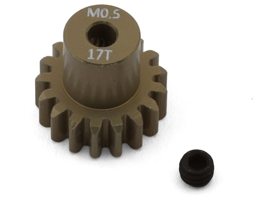 HackFab Mod 0.5 Aluminum Mini Pinion Gear (2mm Shaft) (17T)