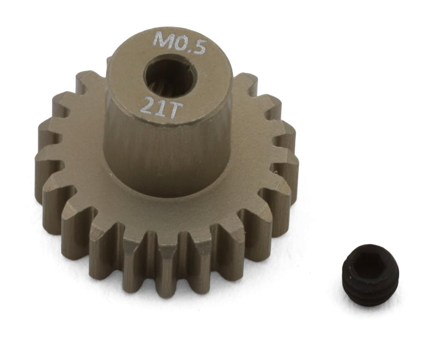 HackFab Mod 0.5 Aluminum Mini Pinion Gear (2mm Shaft) (21T)