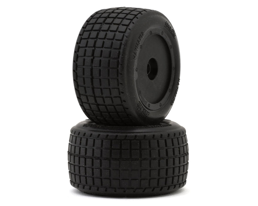 HackFab Losi Mini B/T 2.0 Haymaker Rear Pre-Mounted Mini Oval Tires (Super Soft)