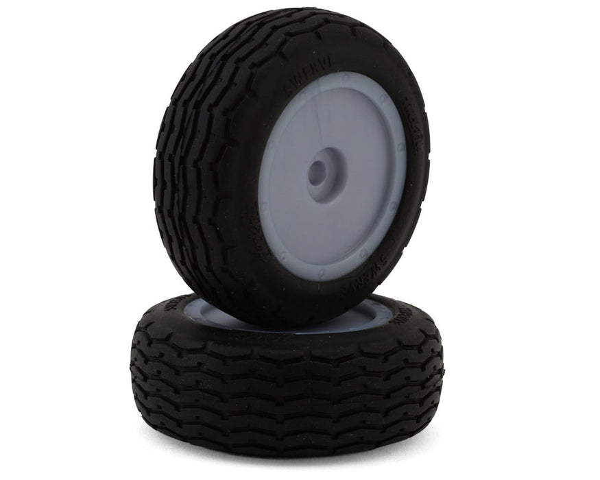 HackFab Losi Mini-B Swerve Pre-Mounted Mini Front Oval Tires (Soft)