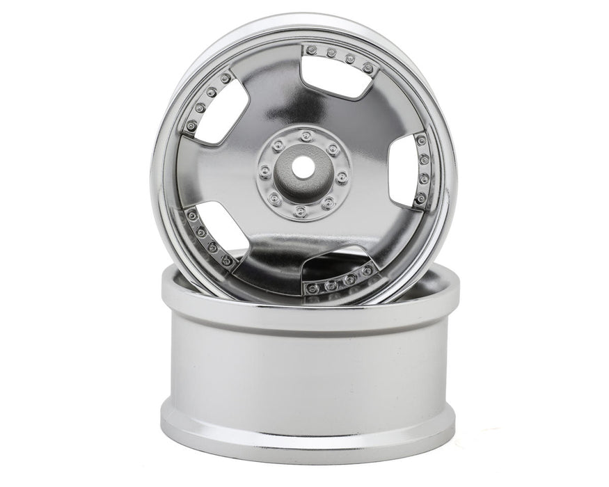 Hayashi Garage Euro VIP Dish Style 1/10 Drift Wheels (Silver) (2) (8mm Offset)