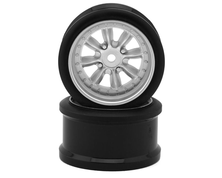 Hayashi Garage Pana 8-Spoke Multipiece Style 1/10 Drift Wheels (Silver) (2)