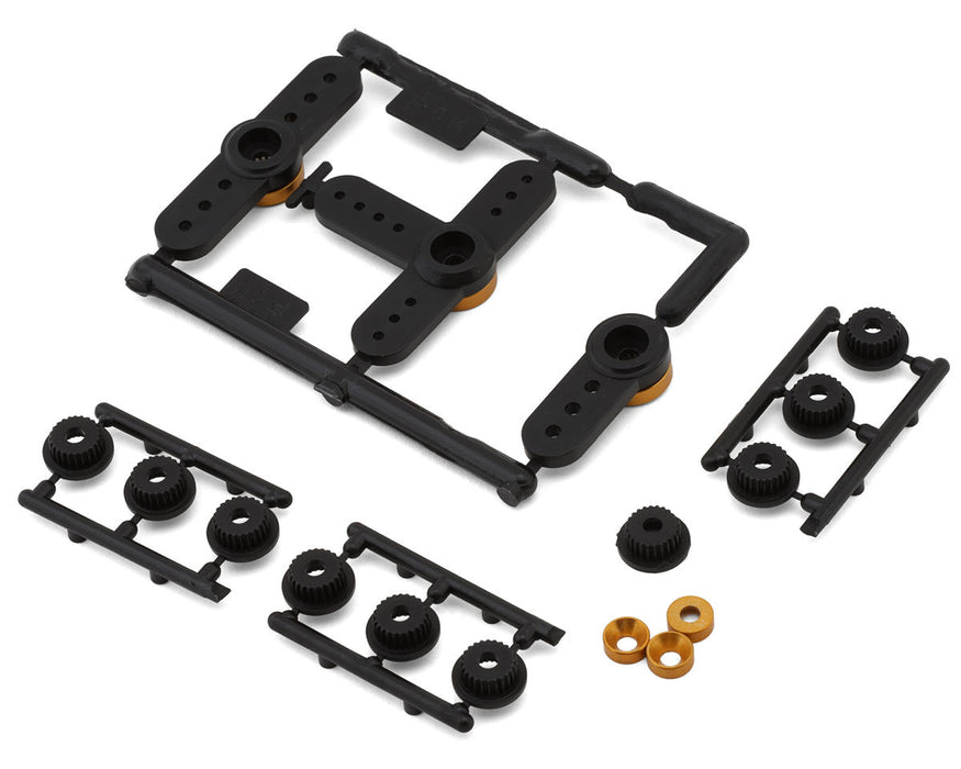 HongNor X5B Universal Composite Throttle & Brake Servo Horns Set (Black)
