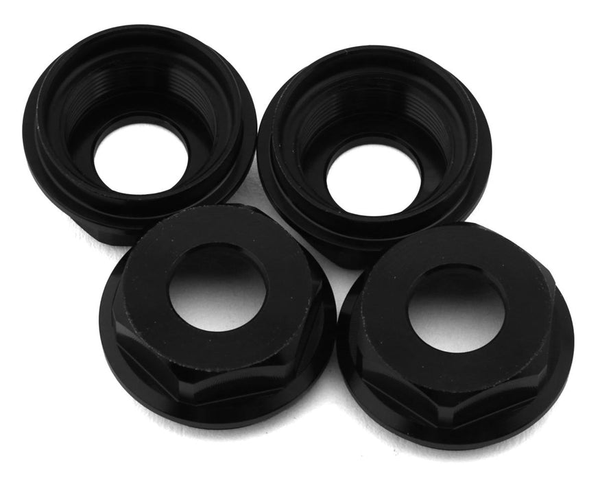 HongNor X5B Aluminum Shock Body Seal Retainers (Black) (4)