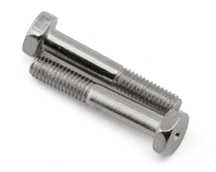 HongNor X5B 3x18mm Bottom Lower Shock Screws (Silver) (2) (Counter-Clockwise)