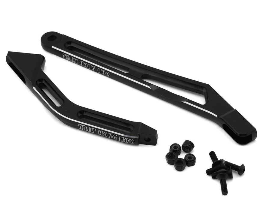 HongNor X5B 7075 Aluminum Chassis Brace Set (Black) (Front/Rear)