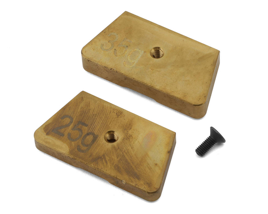 HongNor X5B Front Brass Chassis Weights Set (25g/35g)