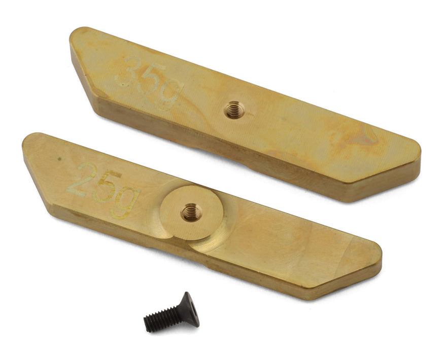 HongNor X5B Rear Brass Chassis Weights (25g/35g)