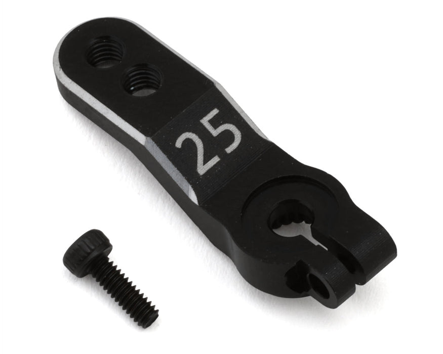 HongNor X5B Aluminum Clamping Servo Horn (Black) (25T/Futaba/ProTek)