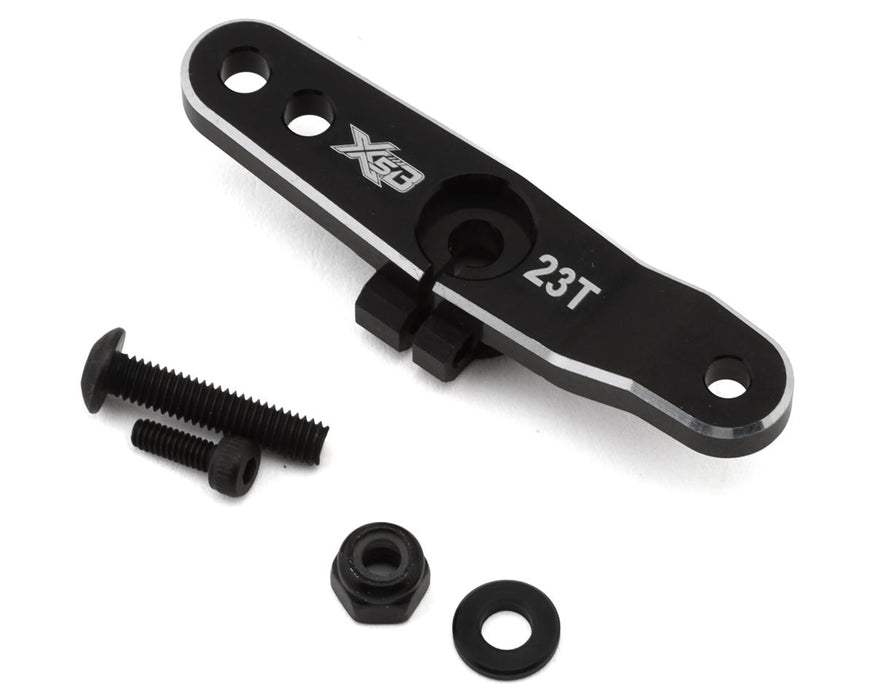 HongNor X5B Aluminum Clamping Throttle Servo Horn (Black) (23T)