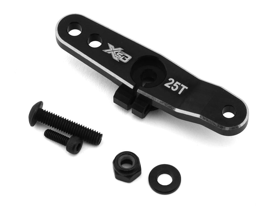 HongNor X5B Aluminum Clamping Throttle Servo Horn (Black) (25T)