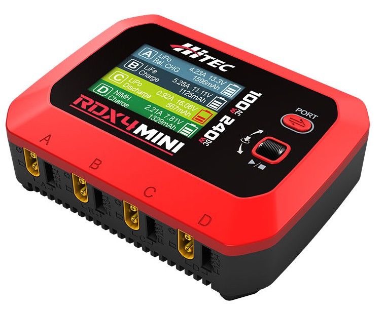 Hitec RDX4mini  4 Port AC/DC Charger