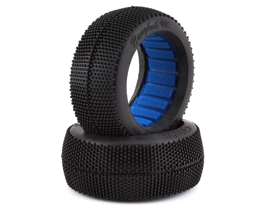 HotRace Bangkok V2 1/8 Buggy Tires w/Inserts (2) (Hard)