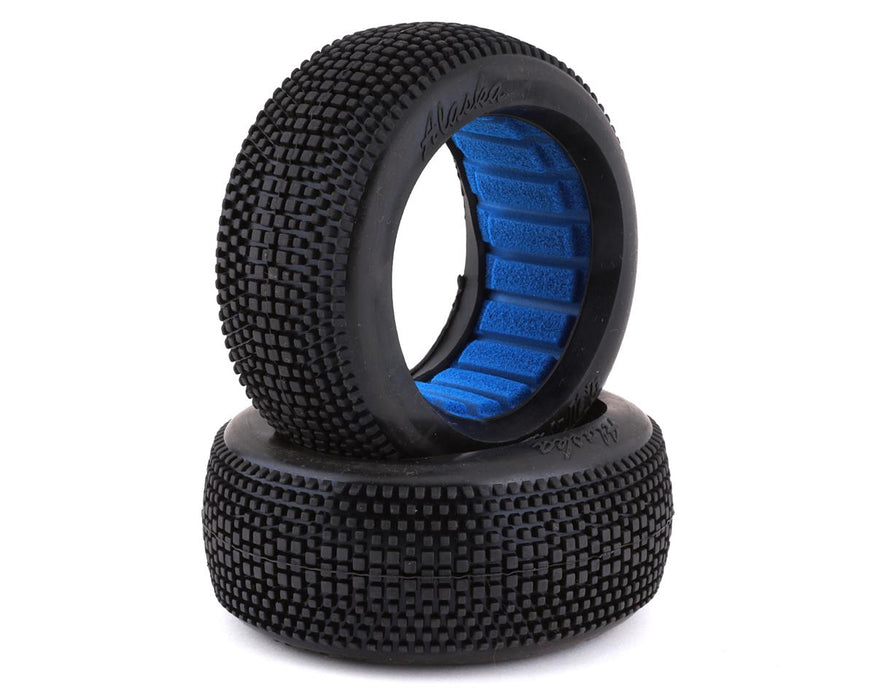 HotRace Alaska 1/8 Buggy Tires w/Inserts (2) (Clay)