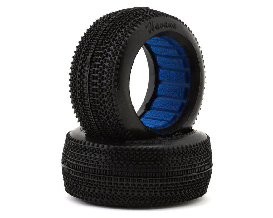 HotRace Havana 1/8 Buggy Tires w/Inserts (2) (Clay)