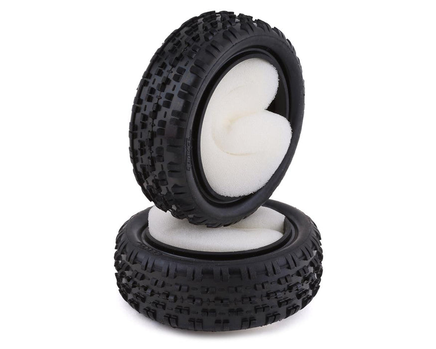 HotRace Astroturf/Carpet 1/10th Buggy Front Tires w/Inserts (2) (Hard)