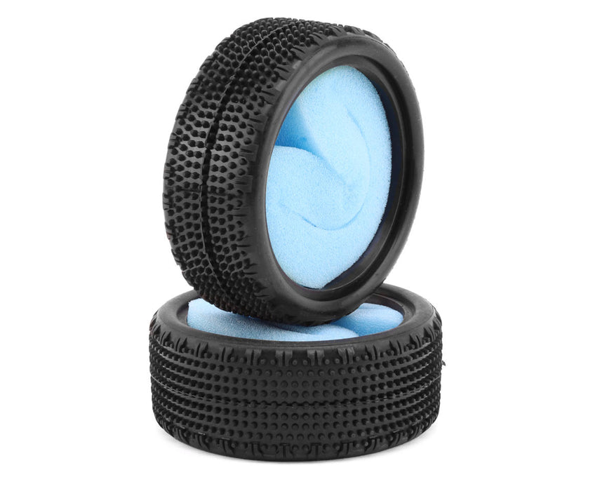 HotRace Low Profile 2.2" 1/10 Carpet 4WD Front Buggy Tires (2) (Hard)
