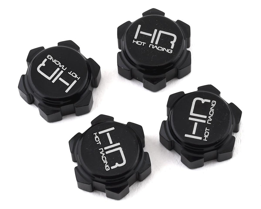 Hot Racing Arrma Aluminum 17mm Friction Dirt Shield Wheel Nuts (4)