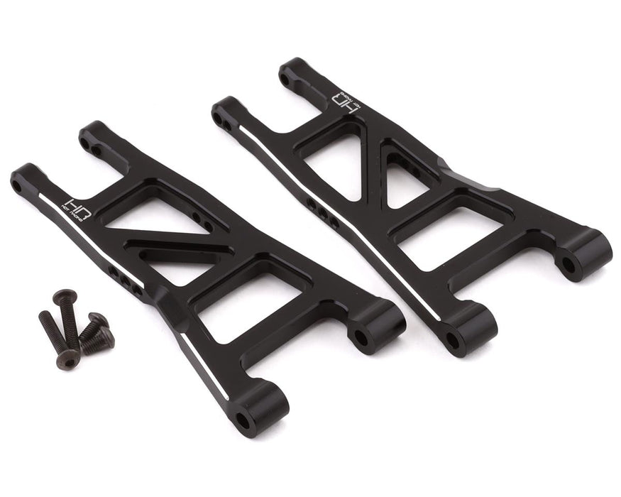 Hot Racing Arrma 4x4 Aluminum Front Suspension Arms (Black) (2)