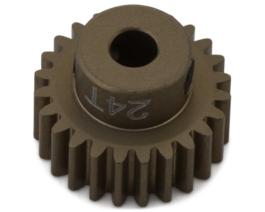 Hot Racing 48P Hard Anodized Aluminum Pinion Gear (1/8" Bore) (24T)