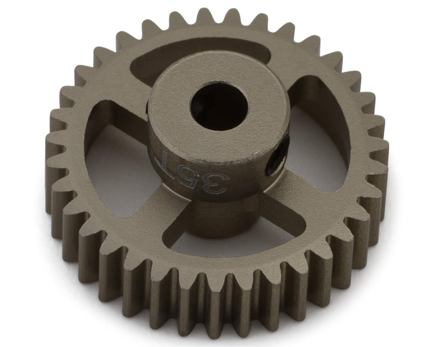 Hot Racing 48P Hard Anodized Aluminum Pinion Gear (1/8" Bore) (35T)