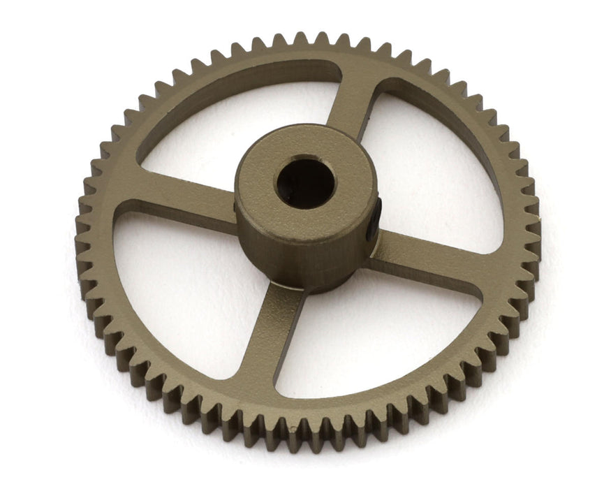 Hot Racing 64P Hard Anodized Aluminum Pinion Gear (1/8" Bore) (64T)