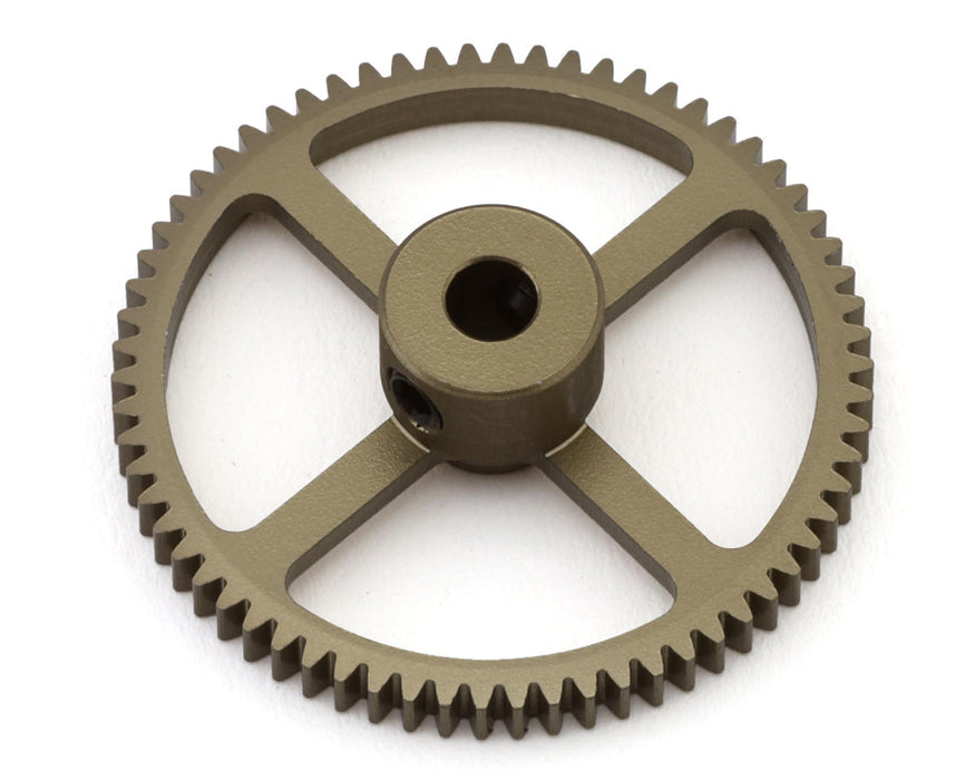 Hot Racing 64P Hard Anodized Aluminum Pinion Gear (1/8" Bore) (66T)