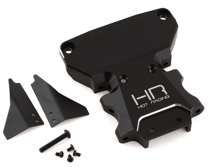 Hot Racing Aluminum Rear Bulkhead for Traxxas Rally/Slash LCG 4x4 (Black)