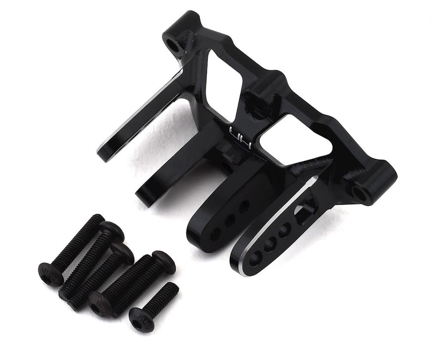Hot Racing Losi Baja Rey/Rock Rey Aluminum Axle Upper Track Rod Mount (Black)