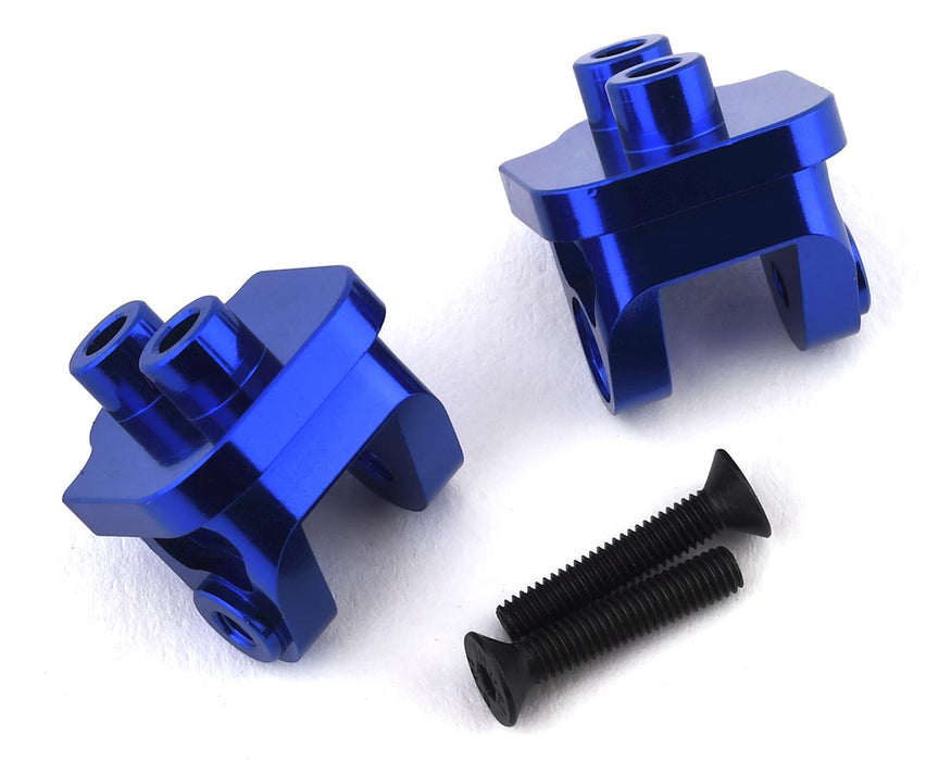Hot Racing Losi Baja Rey/Rock Rey Aluminum Rear Upper Link Mount Set (Blue)