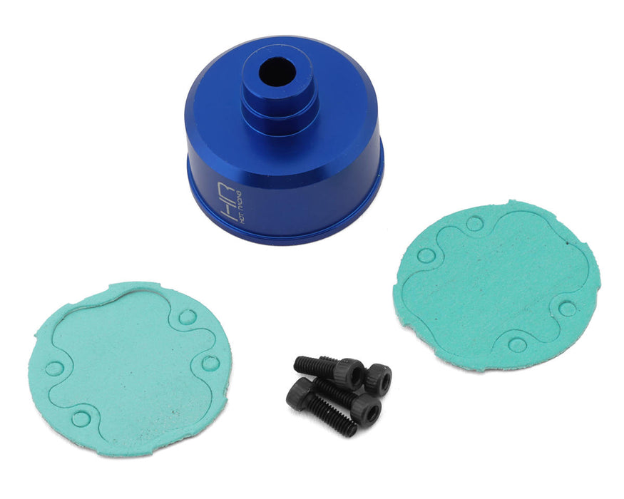 Hot Racing Aluminum Differential Carrier Case for Traxxas® Mini Maxx® (Blue)