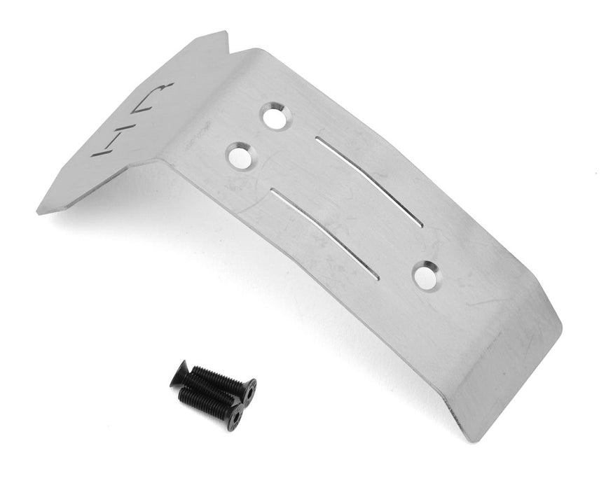 Hot Racing Stainless Steel Front Skid Plate for Traxxas® Mini Maxx® (Silver)