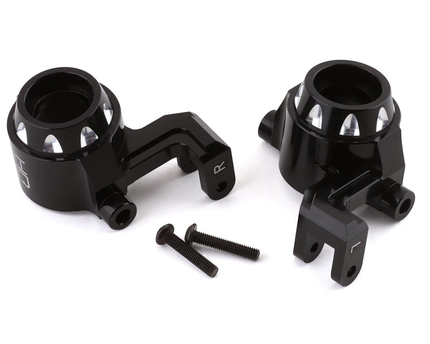 Hot Racing Aluminum Steering Blocks for Traxxas Maxx (Black) (2)