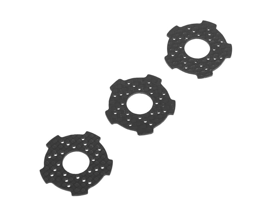 Hot Racing 1.5mm Nero Graphite SS Wave Slipper Pads (3)